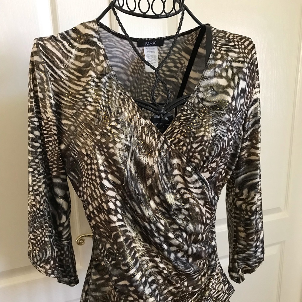 Animal Print Dressy Top